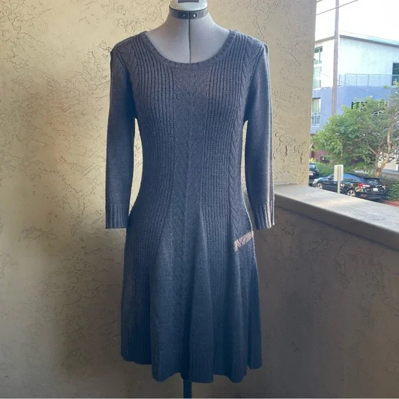 Fortune + Ivy Dresses | Fortune + Ivy Sweater Dress | Color: Gray | Size: M | Miz_Alia's Closet Fortune + Ivy Dresses | Fortune + Ivy Sweater Dress | Color: Gray | Size: M | Miz_Alia's Closet
